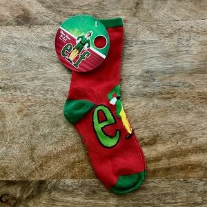 5/$20 NEW Kids 9-2.5 Buddy the Elf Christmas Socks